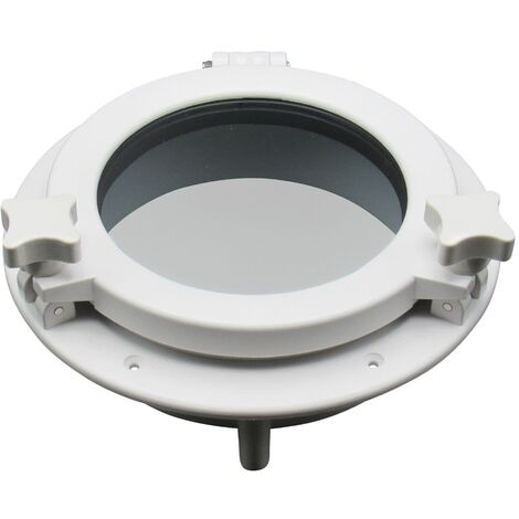 Round Marine Ship Porthole Window in White (265MM x 210MM Boat Narrowboat & Yacht)