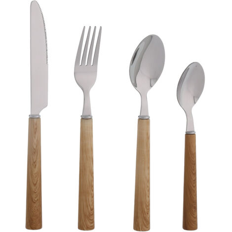 ROUND MENAGERE FAÇON BOIS 24 PIÈCES JEAN DUBOST - NR050990X49011