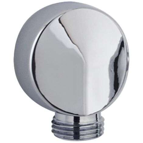 Round Outlet Elbow in a Chrome Finish