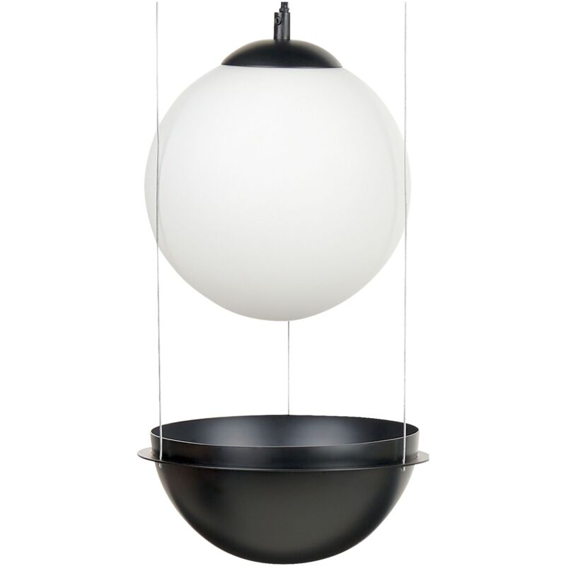 Image of Round Pendant Lamp Glass Globe Shade&hellip;