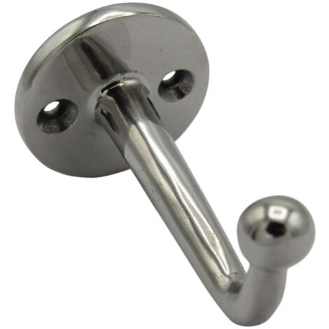 Round Plate Single Hook Stainless Steel 28MM (Marine Open Wall Mounted)