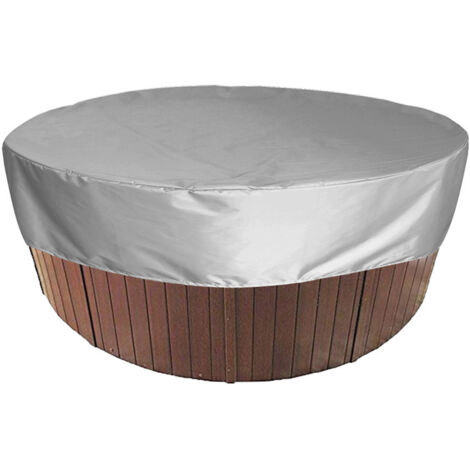 Round pool cover, UV-resistant, waterproof, grey, 200x30 cm
