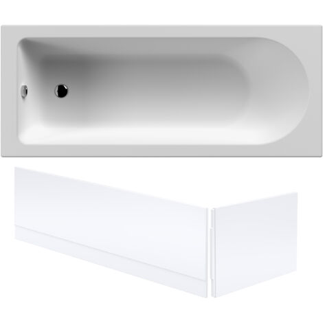 Round Single Ended 1700x700 Bath Set –  Front & End Panels & Leg Set