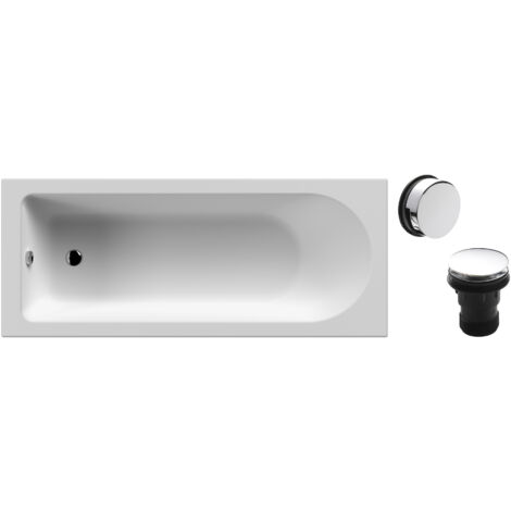 Round Single Ended 1700x700 Bath Set – Leg Set & Chrome Waste