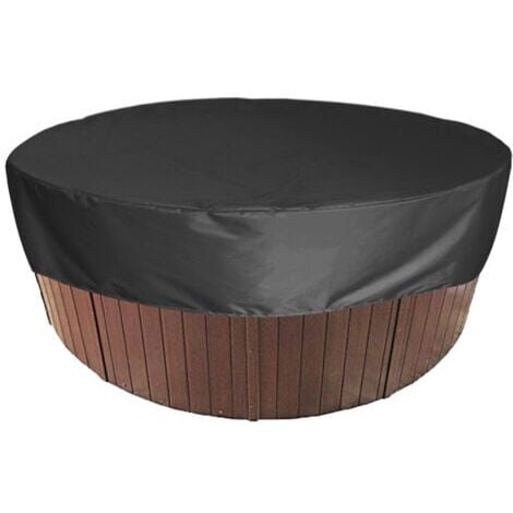 Round Swimming Pool Cover Solar Pool Cover, Waterproof UV Resistant Spa Protective Cover, 190t For Outdoor Spa Bathtub, 190x30cm