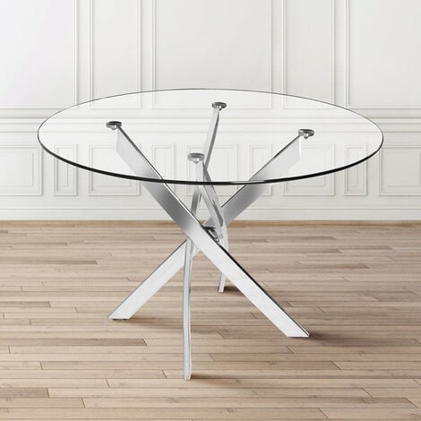 main image of "Round Tempered Glass Coffee Table"