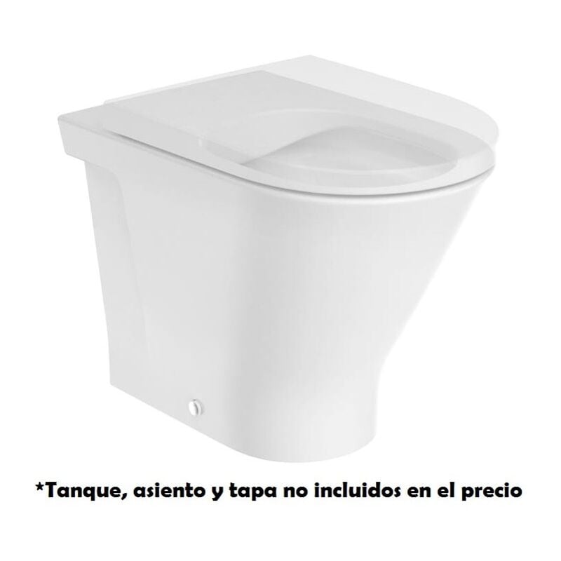 Round the gap Roca cuvette de wc murale à double sortie