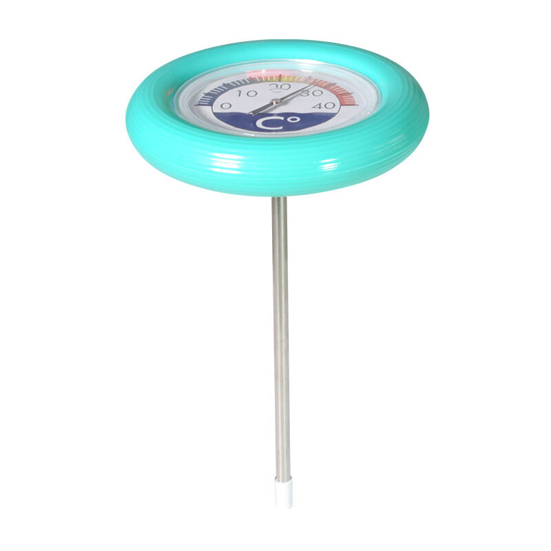 Round Thermometer, Floating Water Thermometer for Aquarium Fish Pond, Green Lake