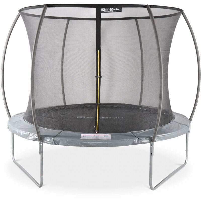 Image of 10ft trampoline with inner safety net for optimal safety - Ø305 cm - Mars Inner - Grey - Grey