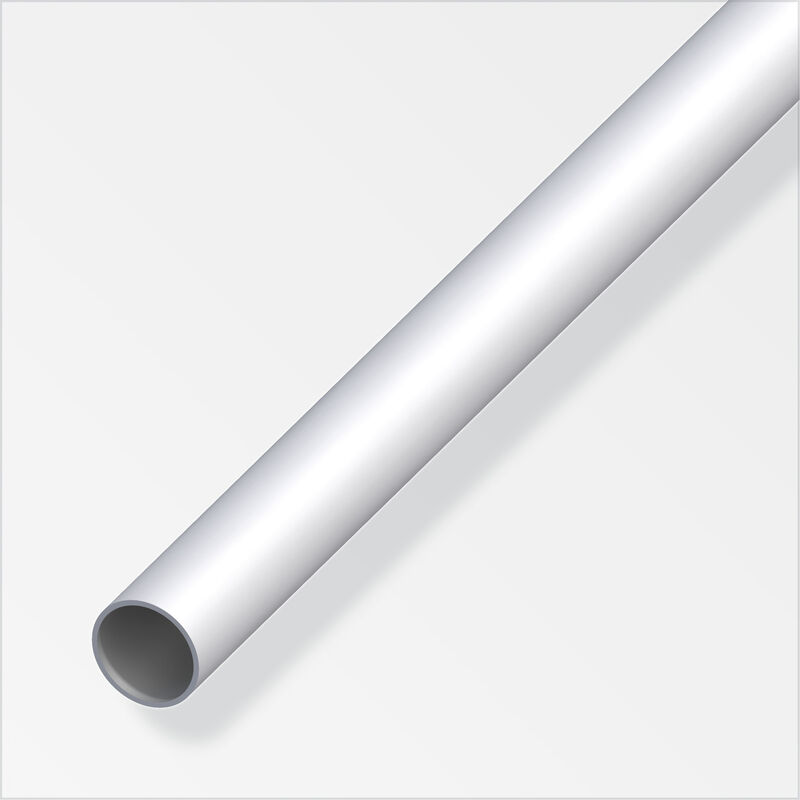 Silver Aluminium Round Bar 8 x 1mm x 1m ProSolve - Alfer