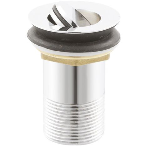 Round Unslotted Flip Top Basin Waste - Chrome