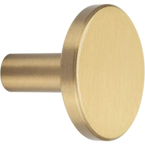Round Wall Coat Hook Brass Gold Clothes Rack for Hanging Scarf Hat and Storage Bag Towel Hangers (Round 4 Pieces) Ic3qL00p1CI