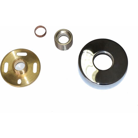 Round Wall Mounted Easy Fitting Kit For Shower Mixer Valve & Bath Taps