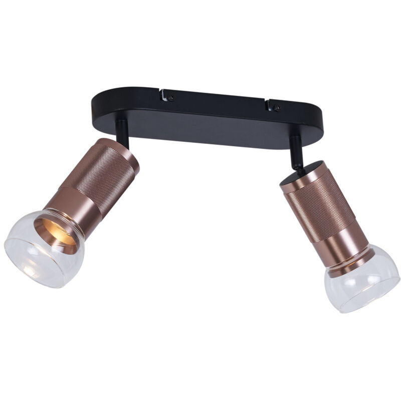 Image of Rounded Ceiling Spotlight Dark Bronze 2-Lights&hellip;