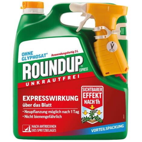 Roundup Express Sprühsystem - 3 Liter Rasendünger
