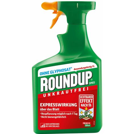 Roundup Express Unkrautfrei Unkrautvernichter, AF Anwendungsfertig, 1 Liter