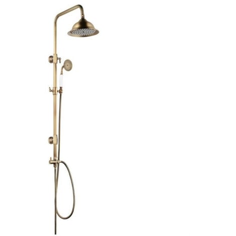 ROUSSEAU Colonne de douche sans robinet Retro vieux bronze