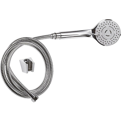 ROUSSEAU - Ensemble douchette 3 jets + Flexible + Support - Chromé