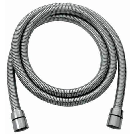 ROUSSEAU Flessibile doccia 1,5-1,85m doppio attacco in acciaio inox cromo