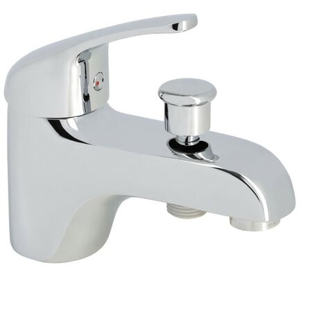 ROUSSEAU Robinet mitigeur mécanique baignoire et douche - Chromé - Monotrou NF