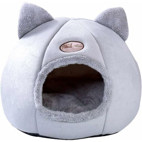 Route chat sac de couchage lavable confortable oreiller pour animaux de compagnie chat lit câlin grotte en polaire pour chats