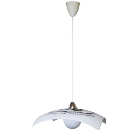 ROUTE66 LAMPADA SOSPENSIONE DA SOFFITTO E27 1 LUCE 40X40