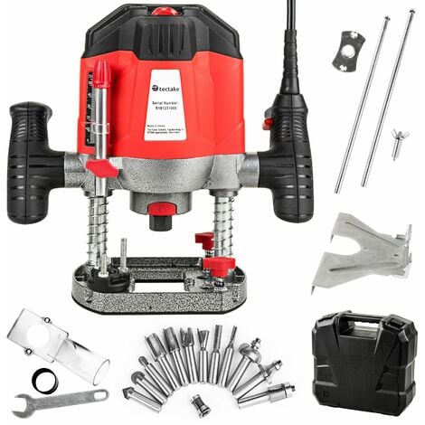 Router 1200W incl. accessories - palm router, router tool, wood router