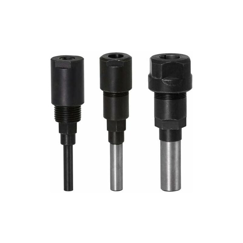 Forehill - Router Collet Extension Bit de routeur Extension de collet et rognage Découpage Machine de gravure Extender Porte-mandrin de travail du