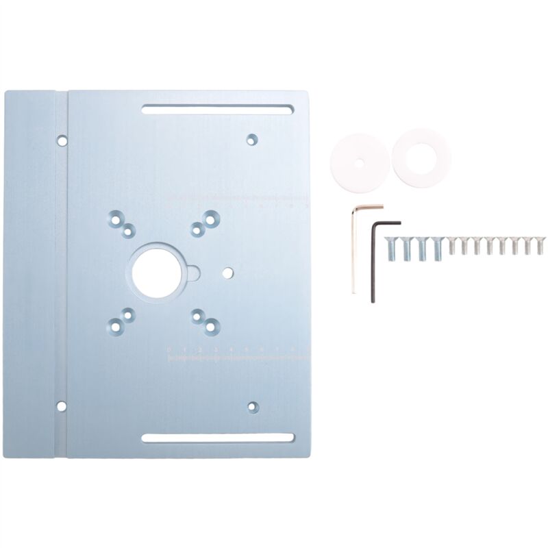 Image of Router Tisch Insert Platte Holzbearbeitung Trimmer Elektrische Holz Fräsen Flip für DIY Werkbank