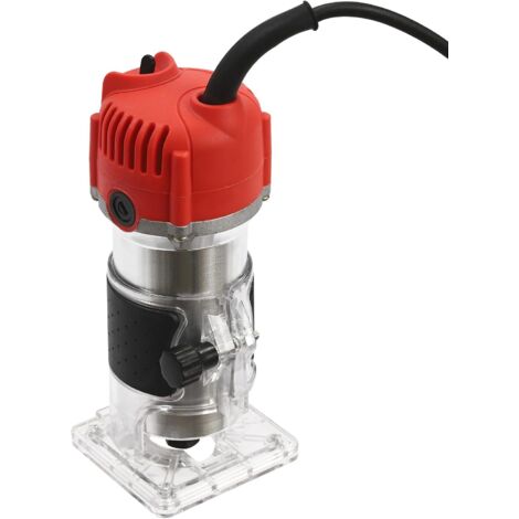 Router Tool, 220V Wood Palm Router Tool, 30000R/MIN Electric Hand Trimmer, Min Electric Wood Hand Trimmer Laminator DIY Carving Machine Woodworking Power Tool