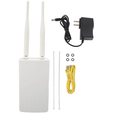 Routeur 4G LTE portable avec slot carte SIM, 300 Mbps, antennes doubles, prise US, hotspot WiFi mobile débloqué