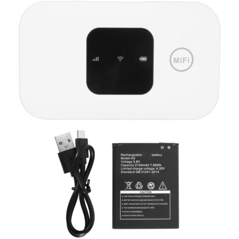 Routeur 4G LTE Portable avec Slot Carte SIM, Hotspot WiFi Voyage Europe Afrique, Support 10 Appareils