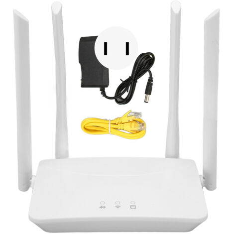 Routeur 4G LTE sans fil 300Mbps Cat4, point d'accès WiFi mobile avec fente pour carte SIM, compatible Europe, prise US 100‑240V