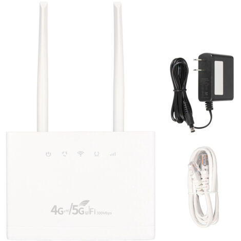 Routeur 4G Sans Fil 300Mbps CPE WiFi Portable pour Voyage International Amériques Europe Asie Afrique 100‑240V Prise US