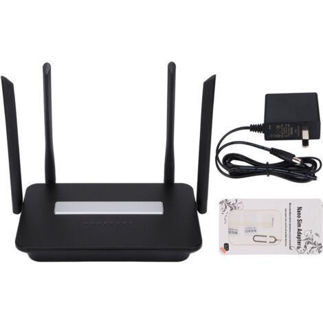 Routeur 4G WiFi 300Mbps Haut Débit, Signal Fort, Faible Latence, Plug and Play, Prise US 100‑240V