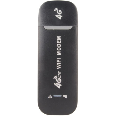 Routeur 4G WiFi Portable 150Mbps, Slot Carte SIM, Support 10 Appareils, USB Plug & Play, Modem USB 4G LTE pour Bureau, Voyage, Maison, Noir