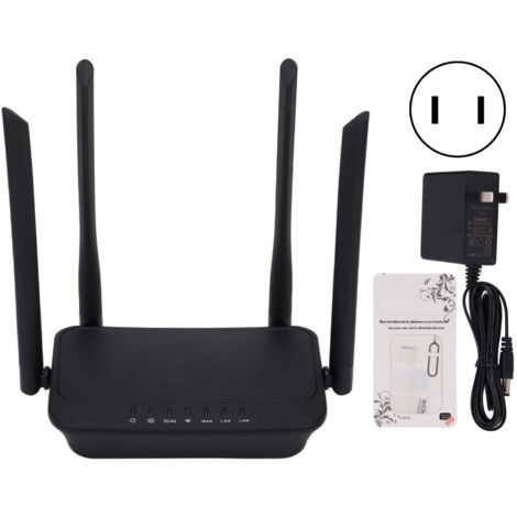 Routeur 4G WiFi Portable Couverture Étendue Signal Stable Fort Antenne Interne Compact Prise EU 100‑240V