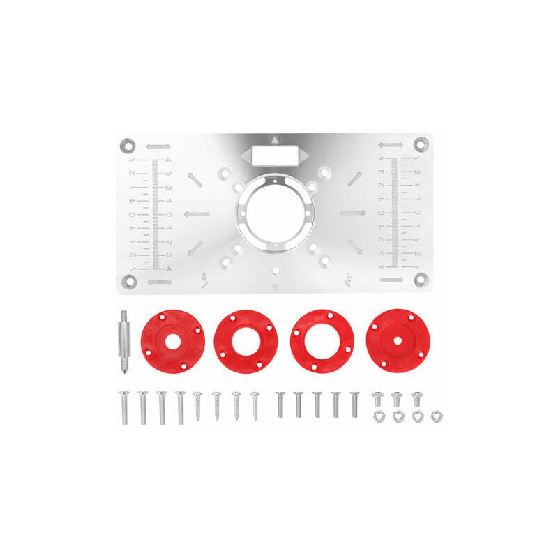 Routeur En Alliage D'Aluminium Table Insert Plaque Trimmer Gravure Machine Tool Travail Du Bois Bancs Outils Bois