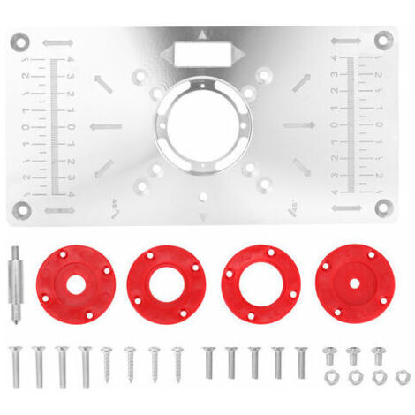 Routeur En Alliage D'Aluminium Table Insert Plaque Trimmer Gravure Machine Tool Travail Du Bois Bancs Outils Bois