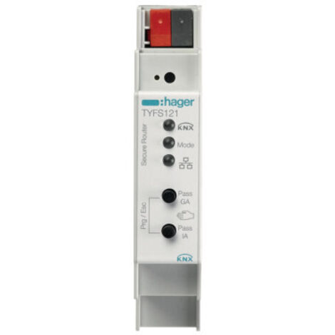 ROUTEUR KNX/IP SÉCURISÉ - INTERFACE DE SYSTÈMES LAN POUR LE SYSTÈME DE BUS HAGER TYFS121