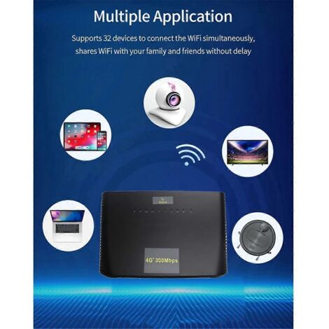 Routeur point d'accès 4G LTE CAT4 H305 avec prise UE
