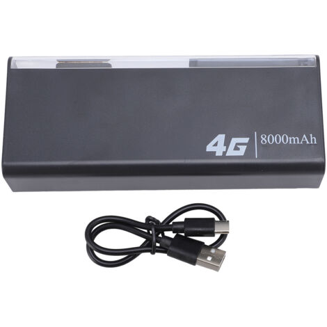 Routeur portable 4G avec emplacement de carte SIM 8000mAh 2 en 1 banque d'alimentation mobile sans fil Hotspot prend en charge 8 à 10 utilisateurs pour la version européenne de voyage