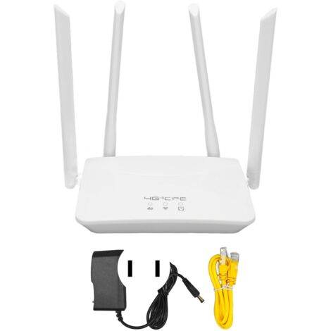 Routeur sans fil 4G LTE Routeur Wi-Fi mobile professionnel 300Mbps avec 4 antennes pour B1 3 5 40 pour la zone asiatique 100-240V Prise US