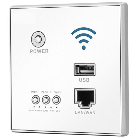 Routeur sans fil 86 Type WPS Cryptage 300Mbps Smart Home à travers le mur Routeur WiFi pour la maison de bureau d'hôtel