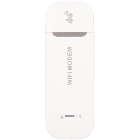 Routeur WiFi 4G 150Mbps avec fente pour carte SIM haute vitesse, permet le partage à 10 utilisateurs, modem WiFi USB 4G LTE portable pour bureau, voyage et domicile, blanc