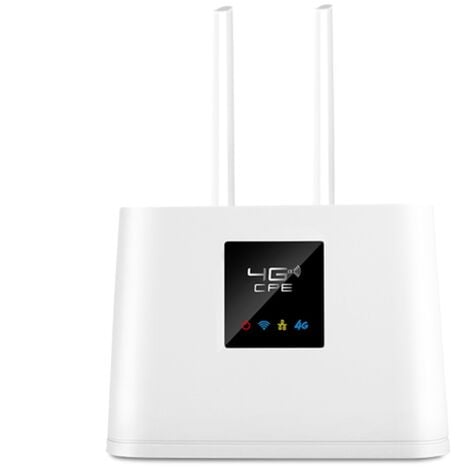 4G LTE CAT4 150M Déverrouillé Mobile MiFi Portable Hotspot Routeur Wifi  Sans Fil Fente Pour Carte SIM (Blanc) 