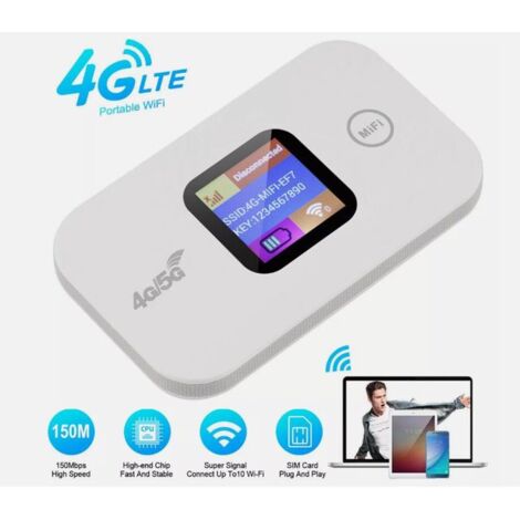 Routeur WiFi mobile Routeur portable 4G/5G LTE Point d\'accès WiFi mobile 150 Mbps