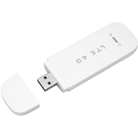 Routeur WiFi Portable 4G LTE Mini, Modem USB 150Mbps, Point d'Accès jusqu'à 10 Appareils, Blanc