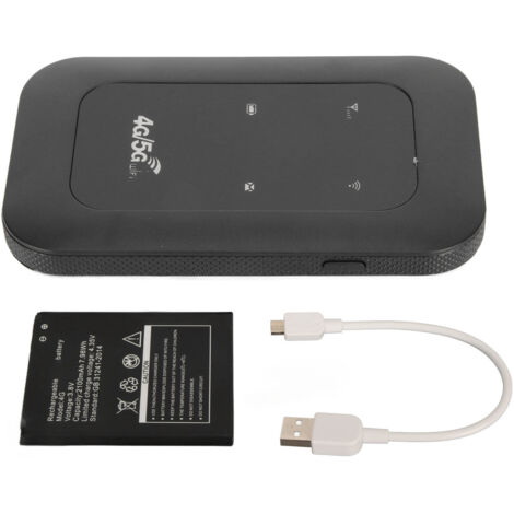 Routeur WiFi Portable 4G LTE Mini, Supporte 10 Appareils, Slot Carte SIM, Compatible Windows/Linux, Hotspot Mobile Internet