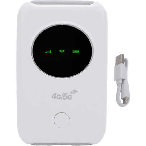 Routeur WiFi portable de voyage 4G 5G LTE WiFi Hotspot mobile 300Mbps avec écran LED couleur haute vitesse, équipé d'une fente pour carte SIM et prenant en charge la connexion de 10 appareils